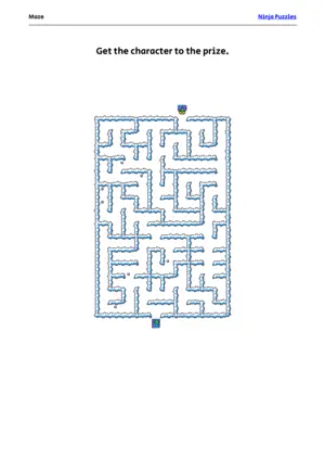 Easy Maze #20 puzzle thumbnail