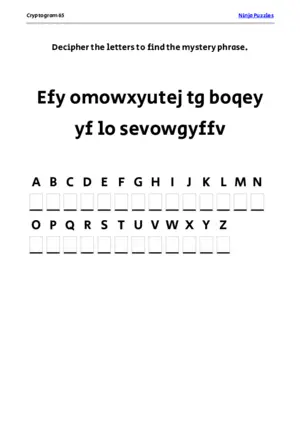 Cryptogram 65 Coloring Page puzzle thumbnail