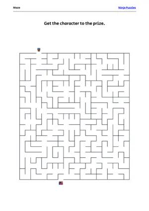 Medium Maze #25 puzzle thumbnail