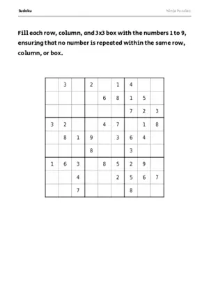 Medium Sudoku #1 puzzle thumbnail