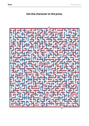 Hard Maze #8 puzzle thumbnail