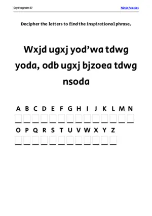 Cryptogram 57 Coloring Page puzzle thumbnail