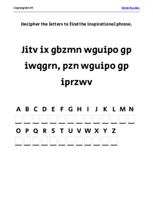 Cryptogram 59 Coloring Page puzzle thumbnail