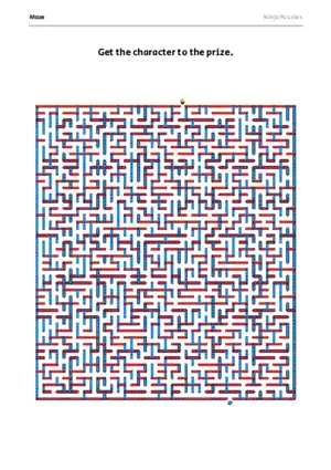 Hard Maze #8 puzzle thumbnail