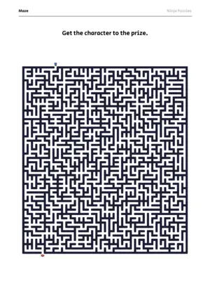 Hard Maze #14 puzzle thumbnail