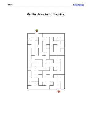 Easy Maze #28 puzzle thumbnail