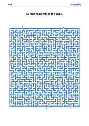 Hard Maze #29 puzzle thumbnail