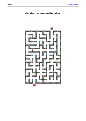 Easy Maze #30 puzzle thumbnail