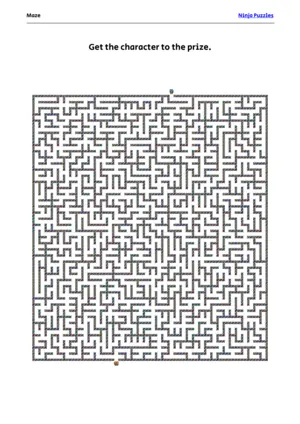 Hard Maze #19 puzzle thumbnail