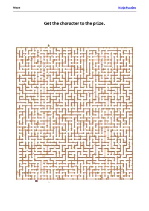 Hard Maze #16 puzzle thumbnail