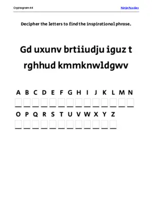 Cryptogram 44 Coloring Page puzzle thumbnail