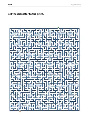 Hard Maze #1 puzzle thumbnail