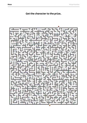 Hard Maze #6 puzzle thumbnail