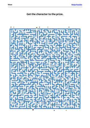 Hard Maze #17 puzzle thumbnail