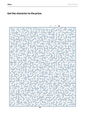 Hard Maze #4 puzzle thumbnail