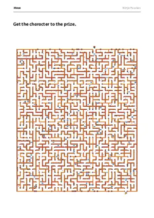 Hard Maze #5 puzzle thumbnail