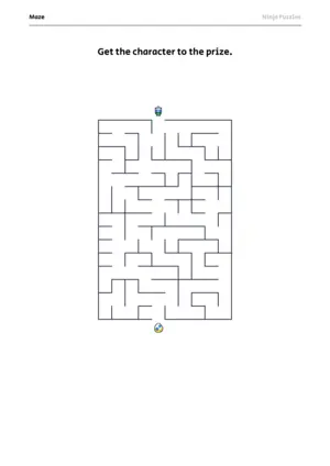 Easy Maze #12 puzzle thumbnail