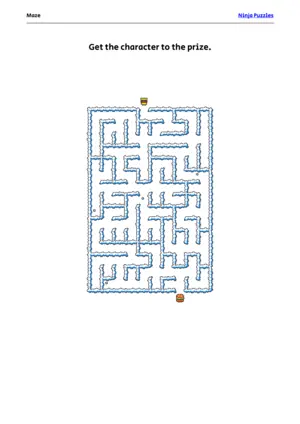 Easy Maze #22 puzzle thumbnail