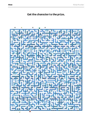 Hard Maze #15 puzzle thumbnail