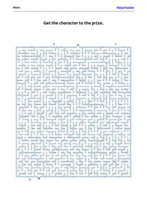 Hard Maze #27 puzzle thumbnail