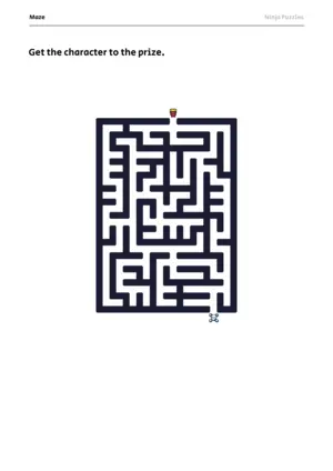 Easy Maze #1 puzzle thumbnail