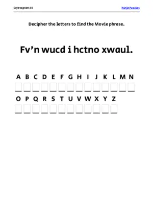 Cryptogram 36 Coloring Page puzzle thumbnail