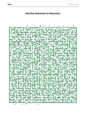 Hard Maze #10 puzzle thumbnail