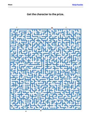 Hard Maze #23 puzzle thumbnail