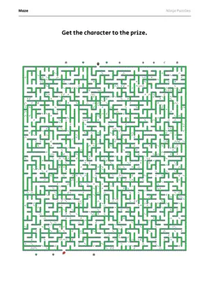 Hard Maze #10 puzzle thumbnail