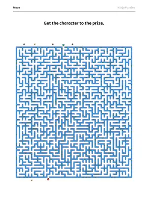 Hard Maze #15 puzzle thumbnail