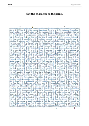 Hard Maze #13 puzzle thumbnail