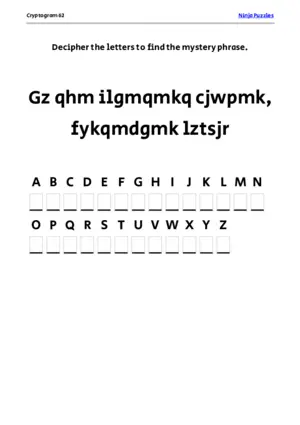 Cryptogram 62 Coloring Page puzzle thumbnail