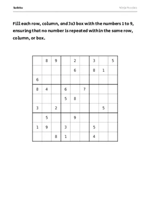 Hard Sudoku #10 puzzle thumbnail