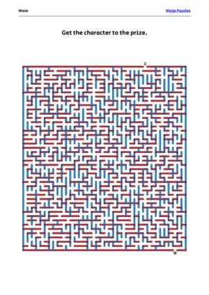 Hard Maze #24 puzzle thumbnail