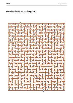 Hard Maze #2 puzzle thumbnail