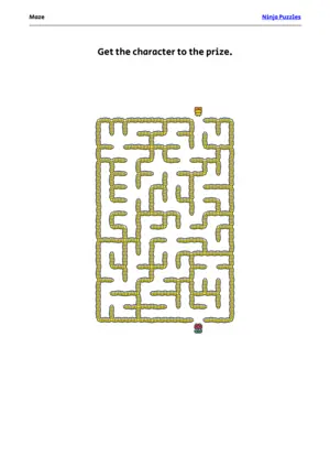 Easy Maze #25 puzzle thumbnail