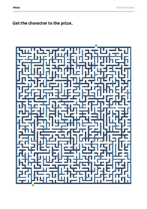 Hard Maze #1 puzzle thumbnail