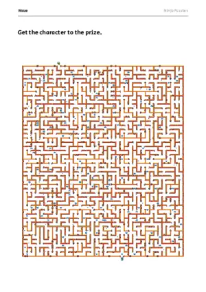 Hard Maze #2 puzzle thumbnail