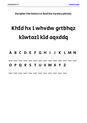 Cryptogram 72 Coloring Page puzzle thumbnail