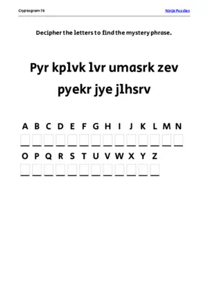 Cryptogram 76 Coloring Page puzzle thumbnail