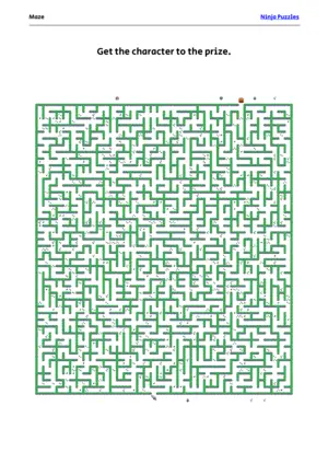 Hard Maze #20 puzzle thumbnail