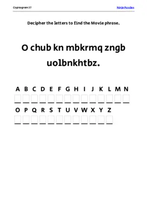 Cryptogram 37 Coloring Page puzzle thumbnail