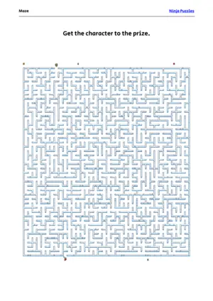 Hard Maze #22 puzzle thumbnail