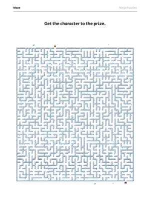 Hard Maze #13 puzzle thumbnail