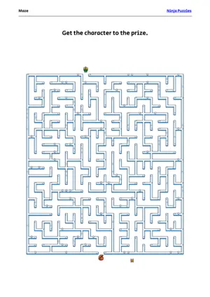 Medium Maze #23 puzzle thumbnail