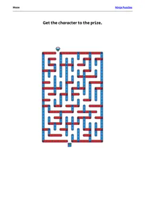 Easy Maze #18 puzzle thumbnail