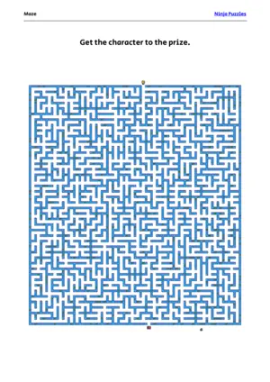 Hard Maze #30 puzzle thumbnail