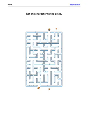 Easy Maze #23 puzzle thumbnail