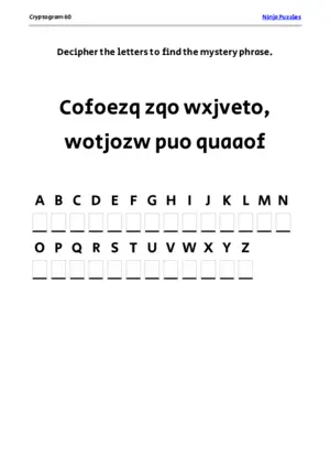 Cryptogram 60 Coloring Page puzzle thumbnail