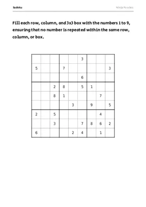 Hard Sudoku #11 puzzle thumbnail